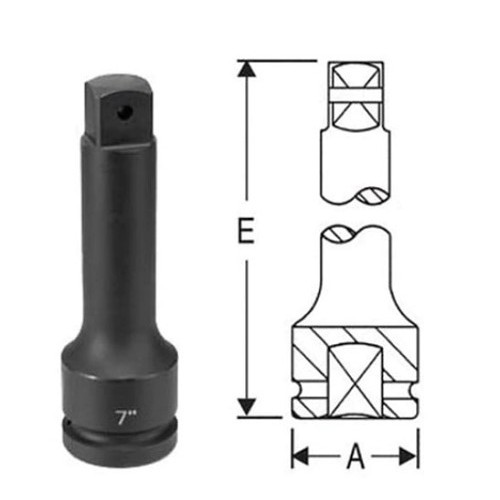 GP® 4010EL Socket Extension, 1 in Drive, 10 in Overall Length