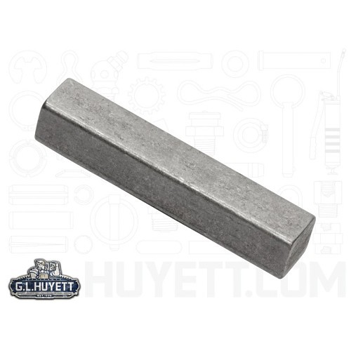 G.L.HUYETT™ 3001870187-0750 Imperial Square Undersized Machine Key, 3/4 in L x 3/16 in W x 3/16 in H, Form B Key, Carbon Steel