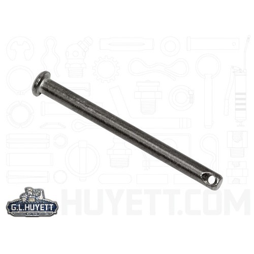 G.L.HUYETTâ„¢ CLPS-0375-3500 Imperial Standard Clevis Pin, 3/8 in Dia, 3-17/64 in L Usable, Stainless Steel, Plain, 3-1/2 in L Shank