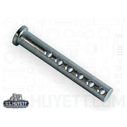 G.L.HUYETT™ CLPUZ-0250-2000 Imperial Universal Clevis Pin, 1/4 in Dia, Low Carbon Steel, Zinc Clear, 2 in L Shank
