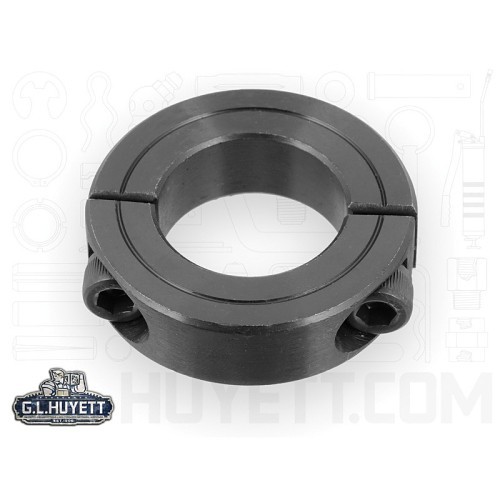 G.L.HUYETT™ SC2-1000-BO Double Split Imperial Round Bore Shaft Collar, 1 in ID x 1-3/4 in OD x 1/2 in W, Low Carbon Steel