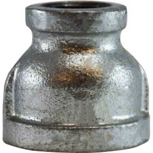 Pipe Reducer, Reducer Fitting/Connector, 3/8 in x 1/4 in Nominal, Malleable Iron
