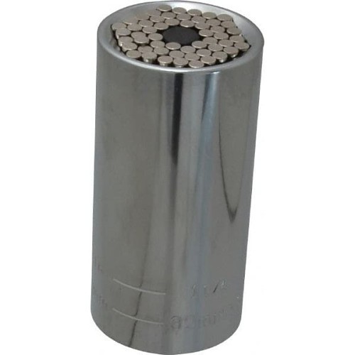 Gator Grip® 20125MO Socket, Imperial, Square Drive, 1/2 in Drive, Self Adjusting Socket, 0.438 in Socket, 6 Points