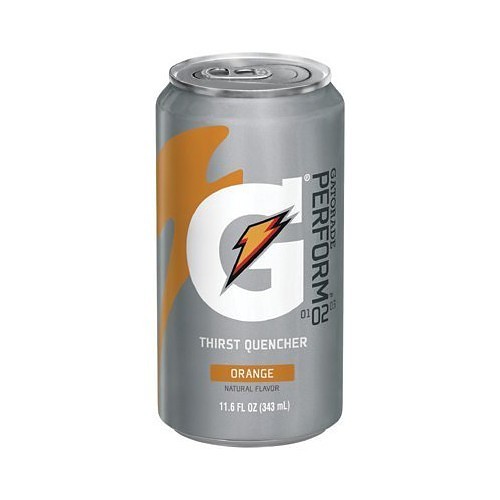 Gatorade® 308-00902 Thirst Quencher, 11.6 oz, Can, Liquid, Orange Flavor