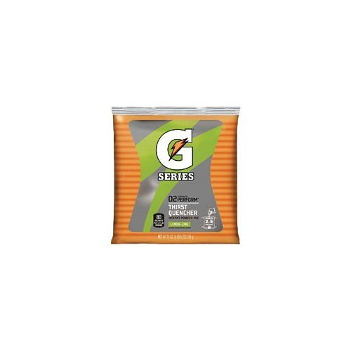 Gatorade® 308-03969 Thirst Quencher, 21 oz, Packet, 2.5 gal Yield, Powder, Lemon-Lime Flavor