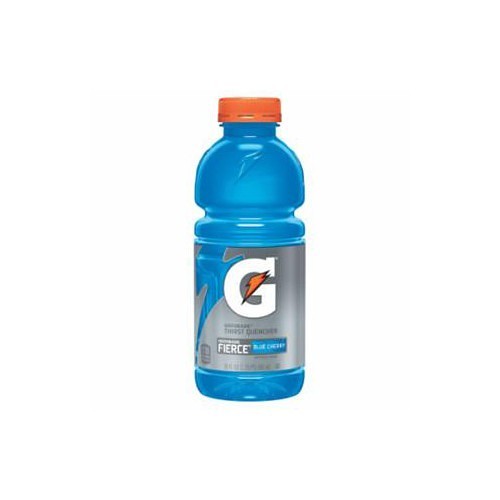 Gatorade® 308-10412 Thirst Quencher, 20 oz, Bottle, Liquid, Fierce Blue Cherry Flavor