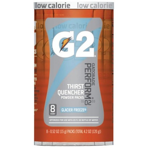 Gatorade® 308-13160 Thirst Quencher, 0.52 oz, Packet, Powder, Glacier Freeze Flavor