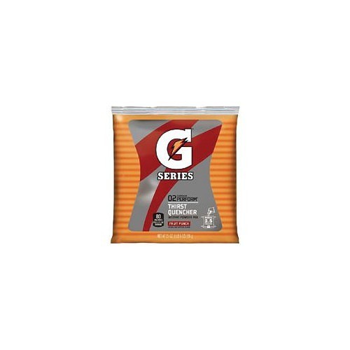 Gatorade® 308-33691 Thirst Quencher, 21 oz, Packet, 2.5 gal Yield, Powder, Fruit Punch Flavor