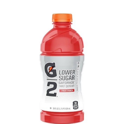 Gatorade® G2 Thirst Quencher, 20 oz, Bottle, Liquid, Fruit Punch Flavor
