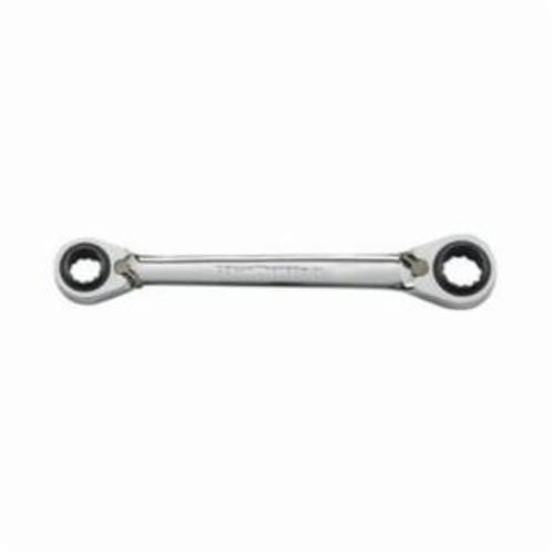 GEARWRENCH® 85203 Double Box End Wrench, 13/16 x 7/8 in, 15/16 x 1 in Wrench, 12 Points, 0 deg Offset, 11.42 in OAL, Steel, Nickel Chrome