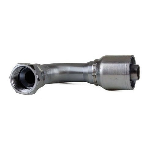 Hydraulic Elbow, 1/4 x 1/4 in Nominal, 37 deg Jic Female Swivel x Hose, Steel