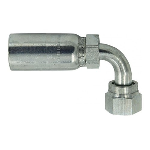 Hydraulic Elbow, 1 x 1 in Nominal, 37 deg Jic Female Swivel x Hose, Steel