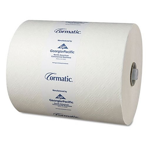 Georgia-Pacific® GPC2930P Hardwound Roll Towel, 1 Ply, Paper, White, 8-1/4 in Width