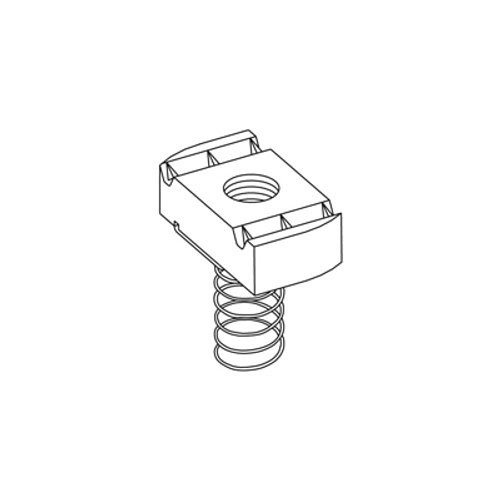 Gexpro 78034200025 Channel Stud Nut, 3/8-16 Thread, For B22, B24, B32 Channels