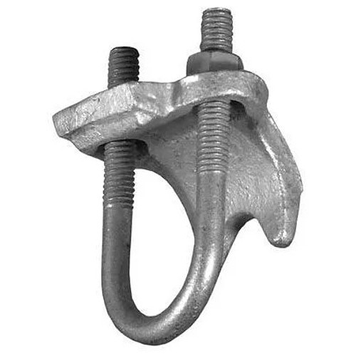 Gexpro 781381288231 Conduit Clamp, 3/4 in, Right Angle, Malleable Iron, Hot Dipped Galvanized