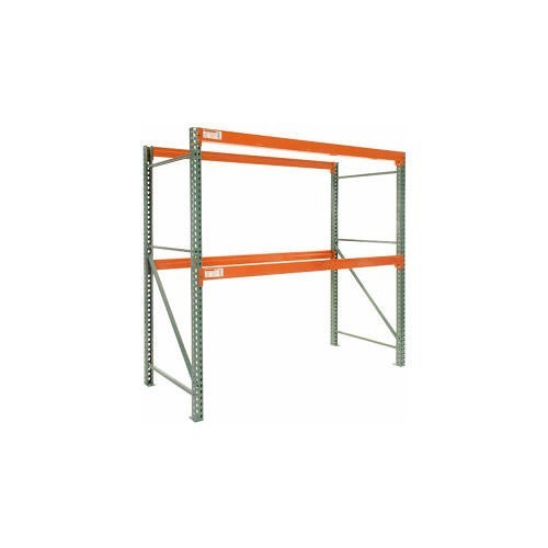 Pallet Rack Starter, 27600 lb Capacity, Steel, Green/Orange