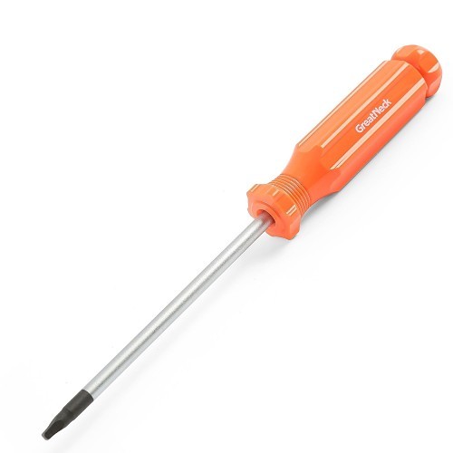 GreatNeck® 73312 Screwdriver, Square Point, #1 Point, Chrome Vanadium Steel Shank, 4 in Overall Length, Magnetized Tip: Yes