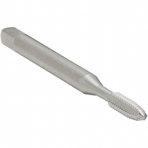 Greenfield Industries Cleveland® C54154 Straight Flute Tap, Right Hand Cutting, #4-48, H2 Thread Limit, Plug Chamfer, 3 Flutes, Bright, High Speed Steel, Aluminum, Brass, Bronze, Cast Iron, Copper, Steel Material Application