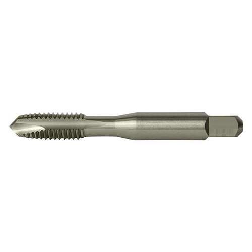 Greenfield Industries Cleveland® C57097 Spiral Point Tap, Right Hand Cutting, #10-24, H3, Plug Chamfer, 2 Flutes, Bright, High Speed Steel, Steel & Non-Ferrous Materials
