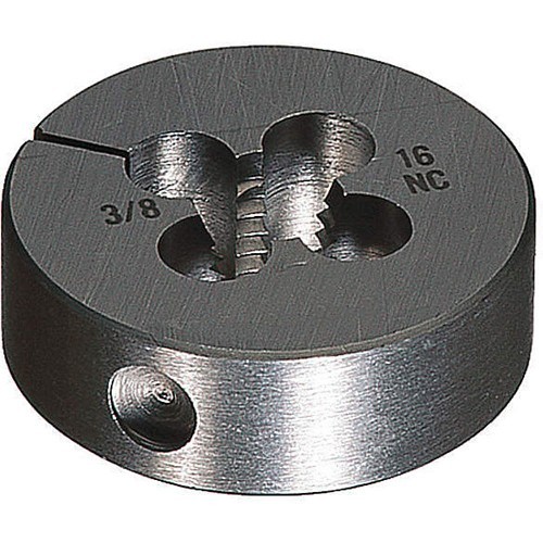 Greenfield Industries Cle-Line® C65743 Round Die, Imperial, #10-24, UNC, 1/4 in Thickness, 13/16 in Die Outside Dia, High Speed Steel