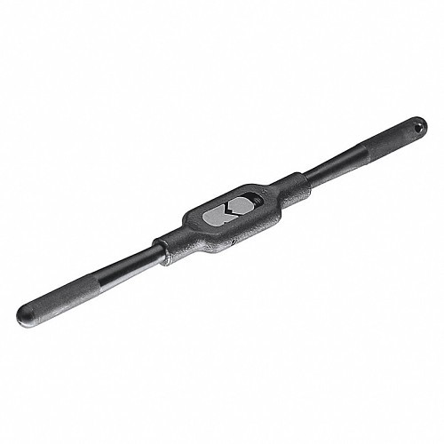 Greenfield Industries Cle-Line® C67203 Tap Wrench, Tap Capacity: 5/32 to 3/4 in, No Ratcheting, 15 in Length, Steam Oxide, Standard Straight