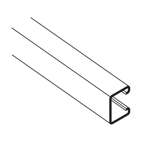 Gregory G-582-1 Struct Channel, 10 ft Length, 1-5/8 in Width, 1-5/8 in Depth, 12 ga Thickness, Solid, Square, Pre-Galvanized