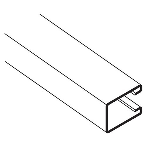 Gregory G8122 Struct Channel, 20 ft Length, 3-1/4 in Width, 1-5/8 in Depth, 12 ga Thickness, Solid, Pre-Galvanized