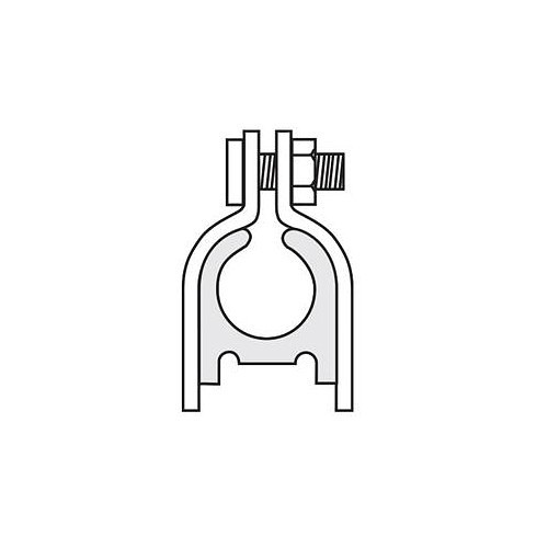 Gregory GC1037 Tube Cushion Clamp, 3/8 in Outside Diameter