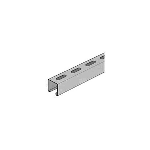 Gregory J1340S2SS Struct Channel, 20 ft Length, 1-5/8 in Width, 7/8 in Depth, 304 Stainless Steel, Slotted