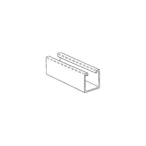 Gregory USS087G1410G Struct Channel, 10 ft Length, 13/16 in Depth, 14 ga Thickness, Solid, Galvanized