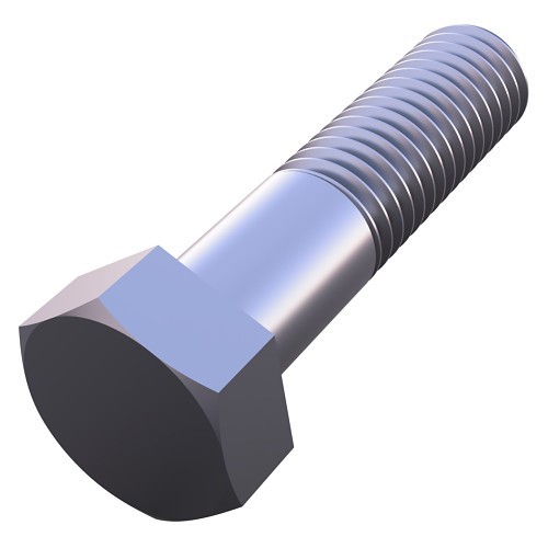 Nickel Systems Inc. HCS075C0350/A20 Hex Head Cap Screw, 3/4-10, 3-1/2 in Length Under Head, Alloy 20, Measurement System: Imperial