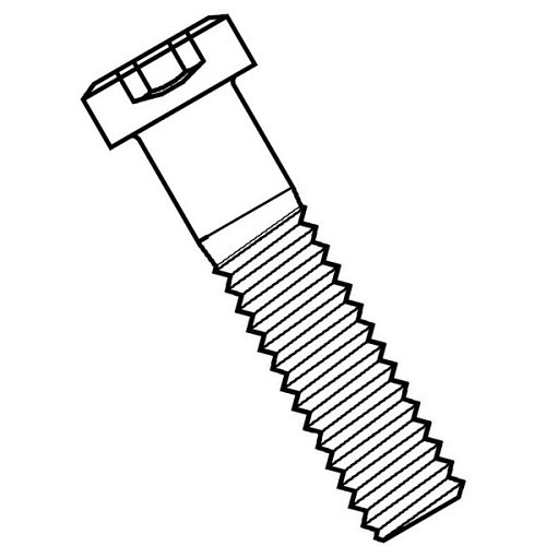 HOLO-KROME® 1106CSL Socket Cap Screw, SAE, #10-32 Diameter - Thread, 3/8 in Overall Length, Low Head, Domestic