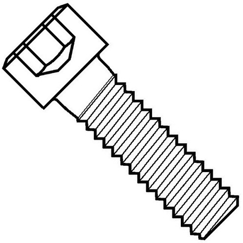 HOLO-KROME® 4665 Socket Cap Screw, Imperial, 7/8 in-9 Diameter - Thread, 4 in Overall Length, Alloy Steel, Socket Head, Domestic