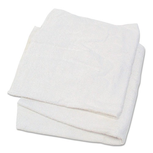 HOSPECO® 537-25 Economy Towel Rag, Terry Cloth, White