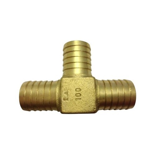 HTB100NL Yard Hydrant Tee, Barb, 1 in Nominal, Brass