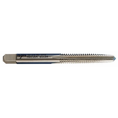 Greenfield Industries Cleveland® C60781 Straight Flute Hand Tap, Left Hand Cutting Direction, 3/8-24 Thread, Bottoming Chamfer, 4 Flutes, Bright, High Speed Steel, Aluminum, Cast Iron, Steel, Stainless Steel Material Application
