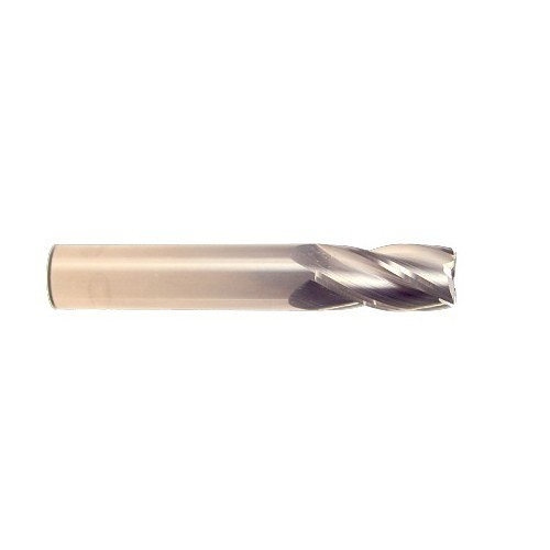 HTC 120-2812 Square End Mill, 13/16 in Cutter Dia, 1-1/2 in Length of Cut, 2 Flutes, 7/8 in Shank Dia, 4 in Overall Length, Uncoated