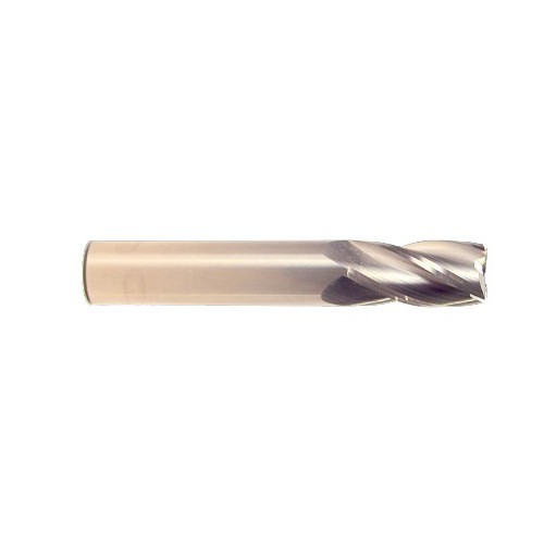 HTC 120-4250 Square End Mill, 1/4 in Cutter Dia, 3/4 in Length of Cut, 4 Flutes, 1/4 in Shank Dia, 2-1/2 in Overall Length, Uncoated
