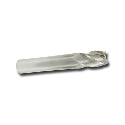 HTC 96012 Square End Mill, 1/4 in Cutter Dia, 3/4 in Length of Cut, 4 Flutes, 1/4 in Shank Dia, 4 in Overall Length, Uncoated