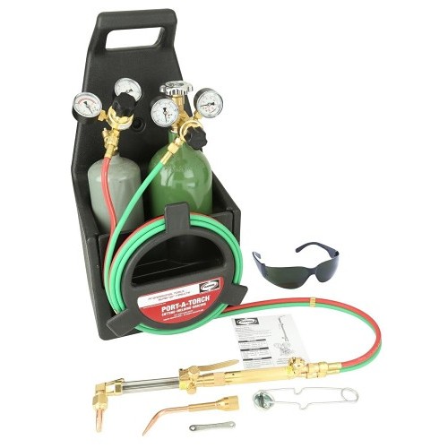 The Lincoln Electric Company Harris® 4403211 Port-A-Torch with Cylinders, Acetylene, Oxygen Gas, 7 Piece