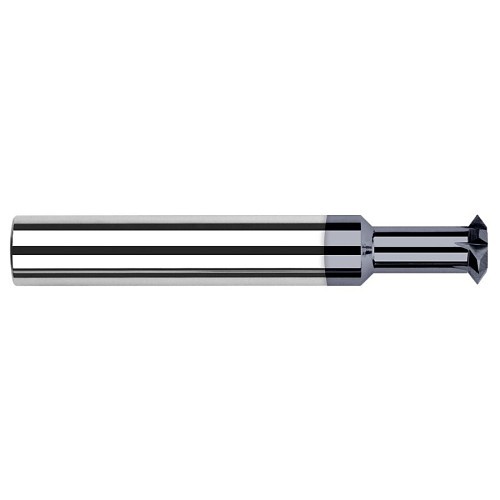 Harvey Tool Harvey Tool 26810-C3 Double Angle Shank Cutter, Shank, 90 deg Angle, 1/2 in Cutter Dia, 0.187 in Cutting Width, Solid Carbide Tipped