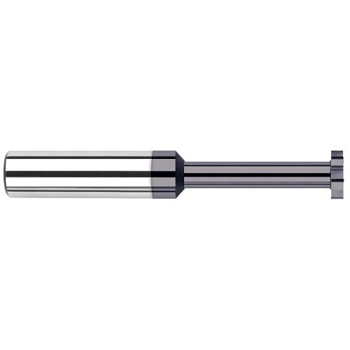 Harvey Tool 43595-C3 Standard Slotting Keyseat Cutter, Shank Connection, 1/8 in Dia Cutter, 0.125 in W Cutting, 1-1/2 in OAL, 1/8 in Dia Shank