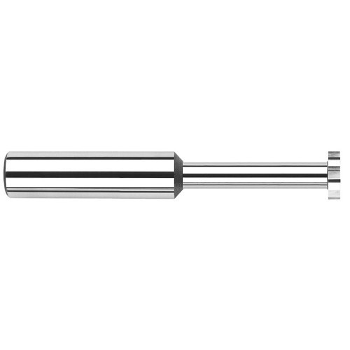 Harvey Tool Harvey Tool 43930 Keyseat Cutter, Shank, 1/4 in Cutter Dia, 0.03 in Cutting Width, 2-1/2 in Overall Length, 1/4 in Shank Dia, Straight Tooth Configuration