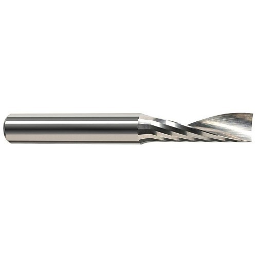 Harvey Tool Harvey Tool 51916-1/4 Square End Mill, 1/4 in Cutter Dia, 1-1/4 in Length of Cut, 1 Flutes, 1/4 in Shank Dia, 3 in Overall Length, Uncoated