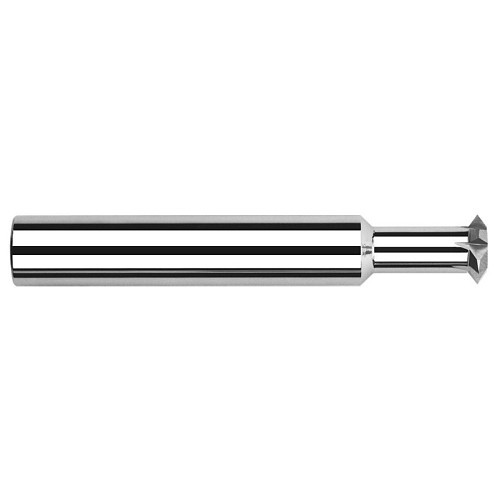 Harvey Tool Harvey Tool 71703 Double Angle Shank Cutter, 90 deg Angle, 1/4 in Cutter Dia, 1/8 in Cutting Width, Carbide