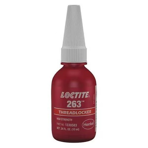 Henkel Loctite® 1330583 263 Threadlocker, 10 mL, High Strength, Red