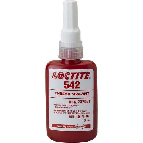 Henkel Loctite® 237051 Thread Sealant, Fine Thread, 50 mL, Bottle, Brown