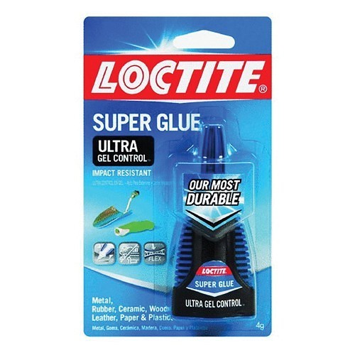 Henkel Loctite® 634409 Super Glue, 4 g Container, Carded Bottle Container, Gel Form, Clear, 1.05 Specific Gravity