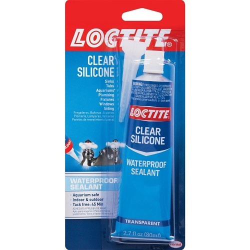 Henkel Loctite® 908570 Waterproof Silicone Sealant, 2.7 fl-oz Container Range, Clear