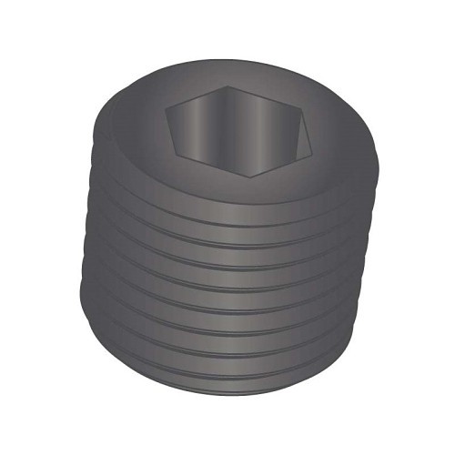 e™ PP-0750E31-LCPL Hex Socket Pipe Plug, Low Carbon Steel, 3/4-14 Nominal, NPTF End Style, Plain, Domestic